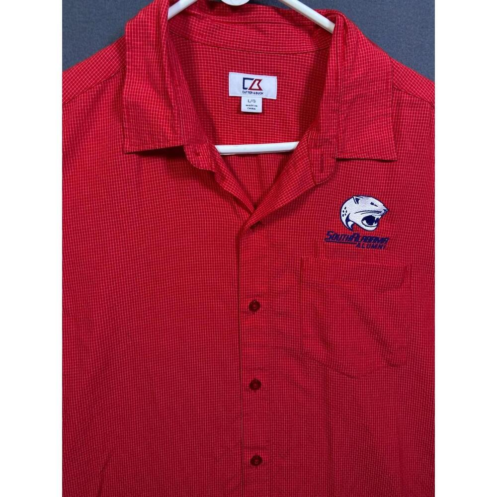 South Alabama Jaguars  Alumni NCAA Men's Large Red Cutter Buck Rayon Blend Shirt